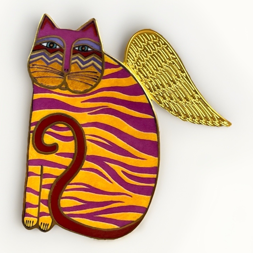 Laurel Burch Christmas Ornament Angeli-Cats MARIA Bradford‎ Cat Angel Porcelain